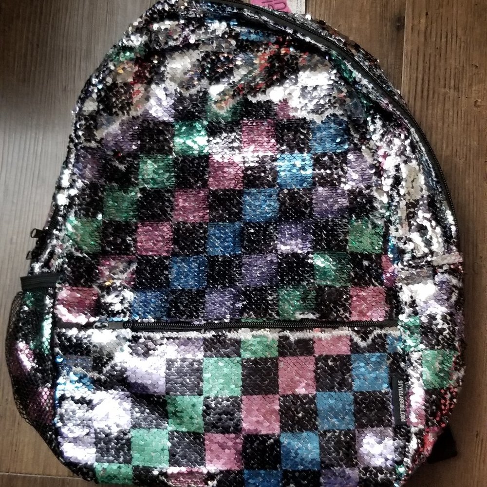 Sequin backpack